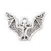 Tibetan Style Alloy Bat Pendants TIBEP-Q043-255-RS-1