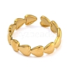 304 Stainless Steel Open Cuff Rings for Women RJEW-L125-07G-02-2