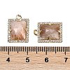 Natural Sunstone Faceted Rectangle Pendants G-I375-05G-04-3