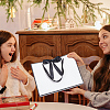 Rectangle Paper Storage Bags with Handle ABAG-WH0038-56-6