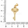 Brass Micro Pave Cubic Zirconia Pendants KK-I723-49D-G-3