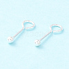 925 Sterling Silver Stud Earring Findings STER-P047-04A-S-2