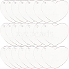 SUNNYCLUE 30PCS Transparent Acrylic Disc Big Pendants TACR-SC0001-17-1