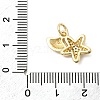 Brass Pave Clear Cubic Zirconia Pendants LS-KK-G554-09A-G-3