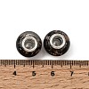 Handmade Lampwork Gold Sand Effect European Large Hole Rondelle Beads X-LPDL-M013-10-3