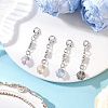 4Pcs Snowflake Glass Pendant Decorations HJEW-JM04307-1