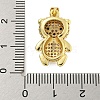 Brass Micro Pave Cubic Zirconia Pendants KK-R159-20C-G-3