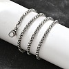 Non-Tarnish 304 Stainless Steel Box Chain Necklaces NJEW-F227-09P-06-2