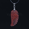 Cherry Quartz Glass Pendants WI-PW0001-085Q-1