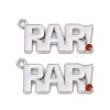 Christmas Theme Rack Plating Alloy Enamel Pendants PALLOY-O109-42P-2