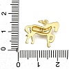 Brass Micro Pave Clear Cubic Zirconia Pendants ZIRC-I070-061G-3