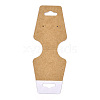Fold Over Kraft Paper Adhesive Jewelry Display Cards for Necklace & Bracelet Display CDIS-YWC0001-03-2