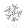 Exquisite Flower Alloy Rhinestone Brooch PW-WG62D3E-01-4