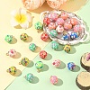 32Pcs 8 Colors Handmade Polymer Clay Pendants CLAY-YW0002-74-4