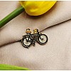 Light Gold Plated Alloy Enamel Pendants PALLOY-CJC0007-18-1