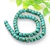 Dyed Synthetic Turquoise Drum Bead Strands TURQ-E204-01B-2