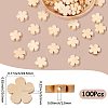 100Pcs Unfinished Maple Wood Beads WOOD-PA0001-66-2