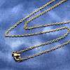 304 Stainless Steel Cable Chain Necklaces STAS-O053-07G-1