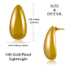 Brass Teardrop Stud Earrings for Women JE1090A-2