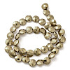 Electroplated Synthetic Non-magnetic Hematite Beads Strands G-L368-15A-01-2