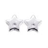 Stainless Steel Star Charms X-STAS-M037-17S-1