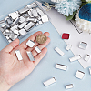 80Pcs 4 Styles Rectangle Aluminum & 20Pcs Square Iron Empty Palette Pans FIND-PH0020-97-3
