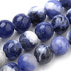 Natural South Africa Sodalite Beads Strands X-G-S259-35-6mm-1