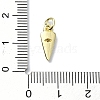 Eye Theme Brass Micro Pave Cubic Zirconia Charms KK-H475-58G-09-3