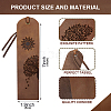 Cowhide Leather Labels AJEW-WH0386-0047-2