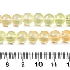 Baking Painted Transparent Glass Beads DGLA-M001-8mm-08-5