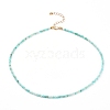 Natural Amazonite Beaded Necklaces NJEW-JN03315-03-1