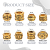 80Pcs 8 Styles Tibetan Style European Beads DIY-NB0012-43D-2