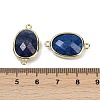 Dyed Natural Lapis Lazuli Faceted Connector Charms G-K347-11G-02-3