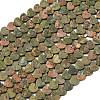 Natural Unakite Beads Strands G-A272-A01-11-3
