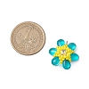 Beaded Flower Charms PALLOY-MZ00438-05-2