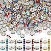 400Pcs Brass Acrylic Rhinestone Spacer Beads RB-SP0001-09B-1
