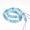 Dyed Round Natural Crackle Quartz Beads Strands G-K084-10mm-03A-4