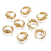 Brass Hoop Earring Findings KK-N233-139-1