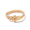 Brass Sakura Flower Adjustable Ring for Women RJEW-P034-03G-2