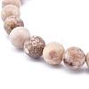 Natural Maifanite/Maifan Stone Bead Stretch Bracelets BJEW-K212-A-044-3