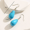 Fashionable Classic Blue Turquoise Dangle Earrings VK0743-4