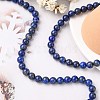 Natural Lapis Lazuli Beads Strands X-G-G099-8mm-7-5
