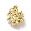 Rack Plating Brass Micro Pave Cubic Zirconia Charms KK-A160-22A-G-3