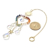 Chakra Gemstone Beads Pendant Decorations HJEW-JM01152-04-4