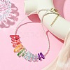 Dyed Natural Quartz Crystal Prism Necklaces NJEW-JN05162-1