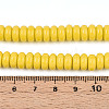 Opaque Spray Painted Glass Beads X-GLAA-ZX008-8mm-18K-4