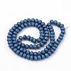 Electroplate Glass Beads Strands X-EGLA-S141-4mm-02A-2