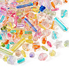  200Pcs 10 Styles Transparent Acrylic Beads TACR-TA0001-28-11