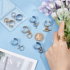 8Pcs 4 Styles 304 Stainless Steel Open Cuff Finger Rings RJEW-UN00006-4