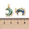 Brass Micro Pave Cubic Zirconia Pendants KK-U043-23G-01-3